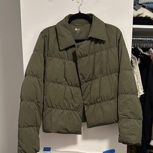 Uniqlo Clare C green jacket